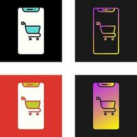 Mobile Shopping Vector Icon