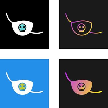 icono de vector de parche en el ojo