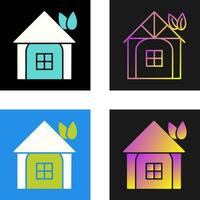 Eco friendly House Vector Icon