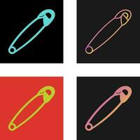 Safety Pin Vector Icon