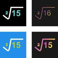 Square Root Vector Icon