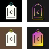 Euro Tag Vector Icon