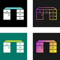 Table with Drawers Vector Icon