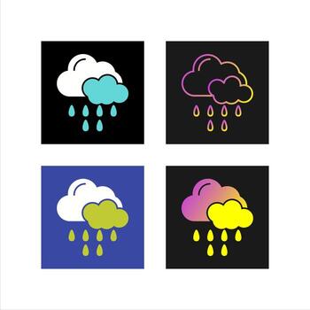 icono de vector de lluvia