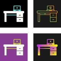 Office Desk Vector Icon