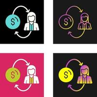 icono de vector de conversión