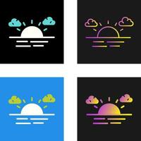 Sunset Vector Icon