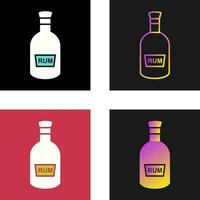 Bottle of Rum Vector Icon