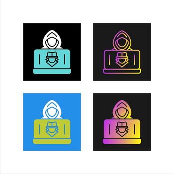 icono de vector de hacker