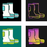 icono de vector de botas de lluvia