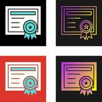 icono de vector de certificado