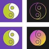 Yin Yang Vector Icon