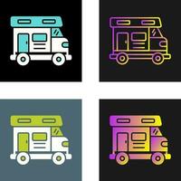 Camper Van Vector Icon