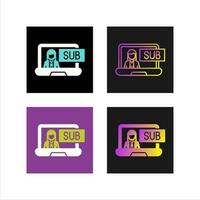 Subscriber Model Vector Icon