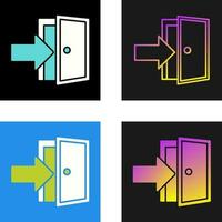 Exit Door Vector Icon