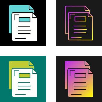 icono de vector de documento