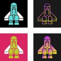 icono de vector de nave espacial