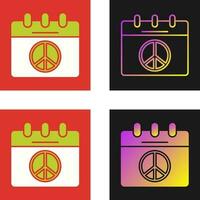 Peace Calendar Vector Icon