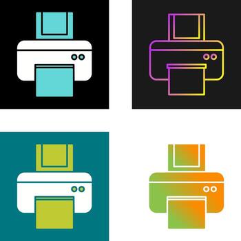 icono de vector de impresora