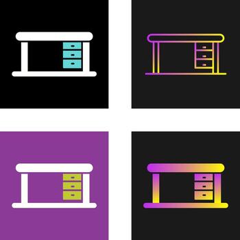 icono de vector de mesa