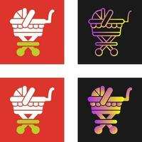 Baby Carriage Vector Icon