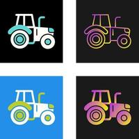 icono de vector de tractor