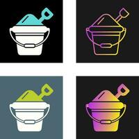 Sand Bucket Vector Icon