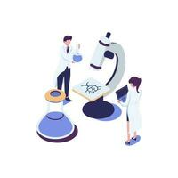 Beta testing flat style isometric illustration vector design