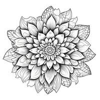 Boho Flowers Coloring Pages photo