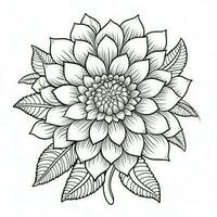 Boho Flowers Coloring Pages photo