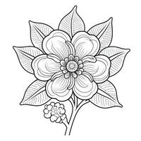 Boho Flowers Coloring Pages photo