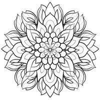 Boho Flowers Coloring Pages photo