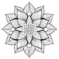 Boho Flowers Coloring Pages photo