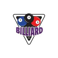 Billiard Creative Logo Template Vector Illustration