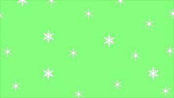 abstract green background snow falling pattern vector