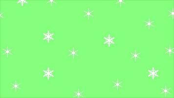 abstract green background snow falling pattern vector