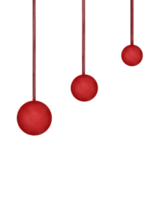 red ball hanging ornament png