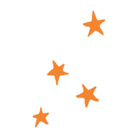 pequeño estrellas dibujos animados elemento png