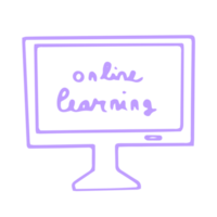 monitor online learning text png