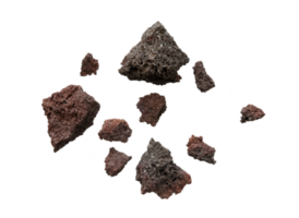 Abstract rock explosion particle isolated png