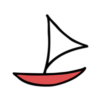 cute boat cartoon png