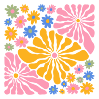 abstrato floral padrão elemento png