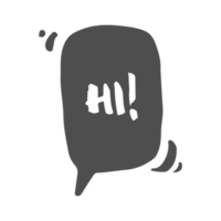 Hallo Blase Rede Element png