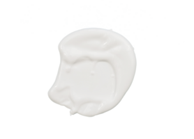 Minimalist white cosmetic cream isolated png
