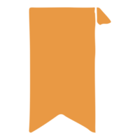 enkel bokmärke element png