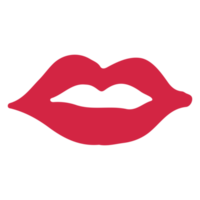 rood lippen element png