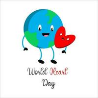 world heart day vector