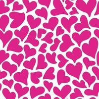 Trend seamless pattern with romantic pink hearts. Valentines day, wedding, mothers day background. vector