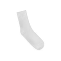 Single sock 3d realistic template vector illustration isolated on white.