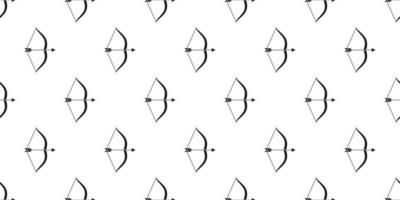 silueta arco y flechas sin costura modelo vector